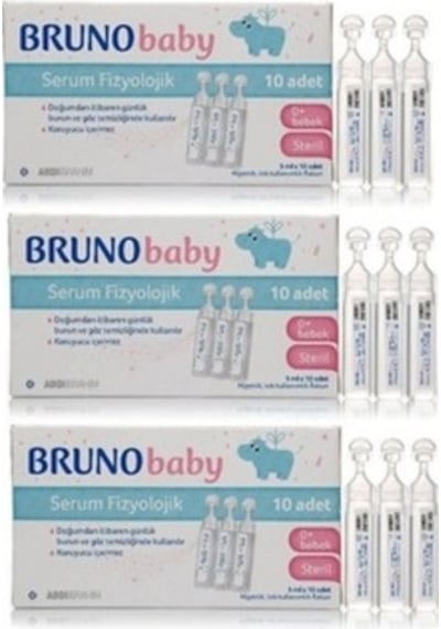 Bruno Baby Serum Fizyolojik 3 x 10 Flakon