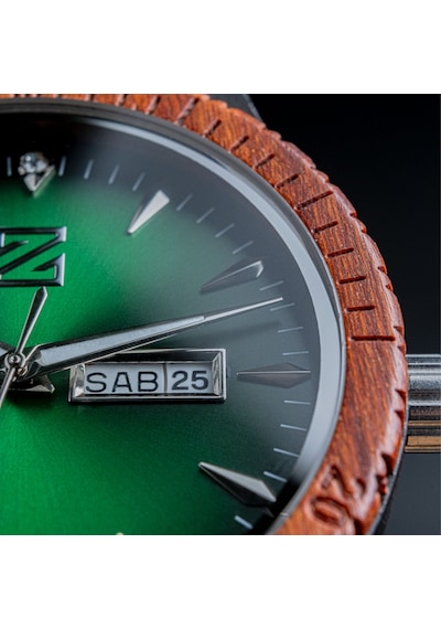 Zebrino Zbr-al-bl Alloy-blossom Ahşap Erkek Kol Saati 41 Mm