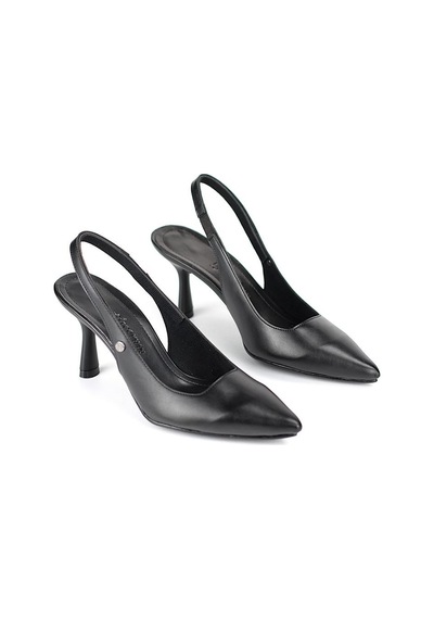 Vivienne Esnek Yumuşak Kaymaz Taban 7 Cm Siyah Cilt Açık Lastikli Kadın Topuklu Ayakkabı Çok Renkli Vivienne Esnek Yumuşak Kaymaz Taban 7 Cm Siyah Cilt Açık Lastikli Kadın Topuklu Ayakkabı Çok Renkli