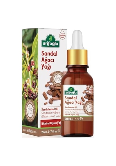 Sandal Yağı 20ml - Doğal Cilt Bakımı, Yatıştırıcı Etki, Saf Esansiyel Yağ Arifoğlu Sandalwood Oil 20ml - N Diğer