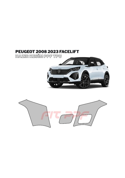 Peugeot 2008 - 2023 Facelıft 210 Mikron Premium Tpu Ppf Kaplama Seti-bagaj Kapağı