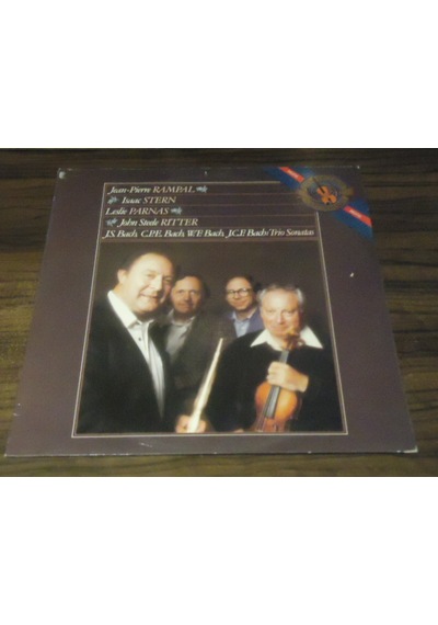 J.S. Bach - C.P.E. Bach - W.F. Bach - J.C.F. Bach - Jean-Pierre Rampal - Isaac Stern - Leslie Parnas - John Steele Ritter - Trio Sonatas - Lp 1983