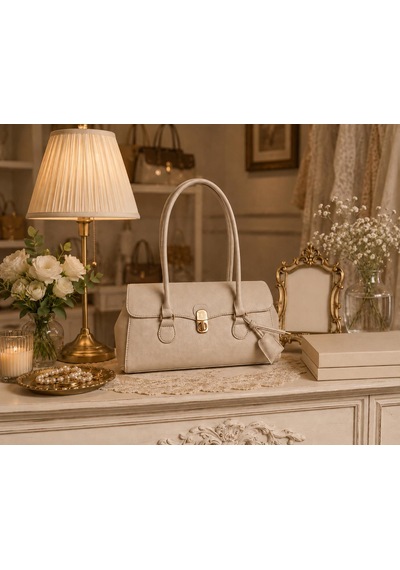 Housebags Jardin Elegance New Trend Omuz Çantası Vizon