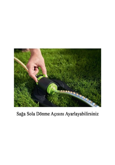 Tablalı Otomatik Hareketli Fonksiyonlu Su Fıskiyesi 17 Nozzle Bahçe Çim Sulama Aparatı Plastik