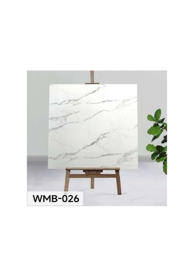 Yapışkanlı Beyaz Mermer Desenli Duvar Sticker, 30x30 Cm, 6 Adet, Kolay Uygulamalı, Wmb-026 Çok Renkli