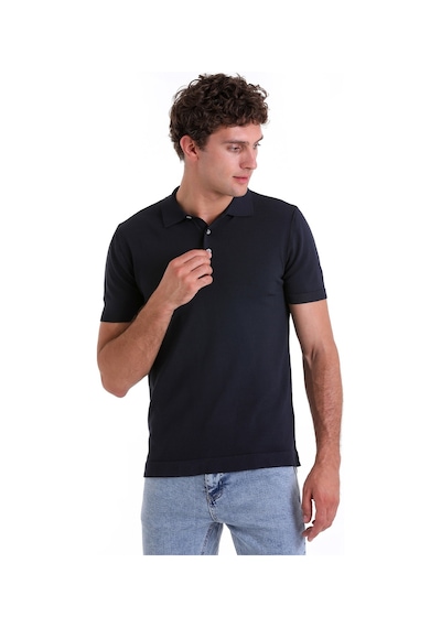 Hatemoğlu Lacivertvert Comfort Fit Düz Polo Yaka Rayon Triko Tişört Lacivert Hatemoğlu Lacivertvert Comfort Fit Düz Polo Yaka Rayon Triko Tişört Lacivert