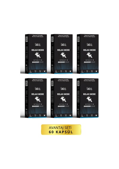 Relax Mode Nespresso Uyumlu Alüminyum Kapsül Kahve Seti - 60 Adet