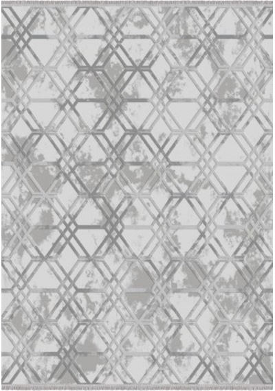 Ipek Halı Gaspara 14683 Gri Saçaklı 200x300