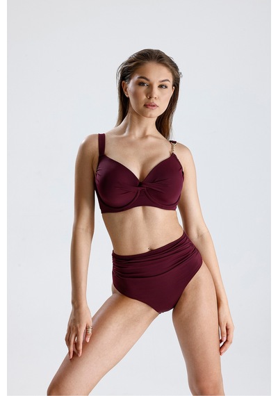 Magic Form Süngerli Toparlayıcı Bikini Üst Mürdüm - 728496473 Mürdüm