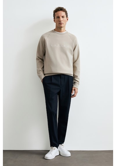 Lufian Cooper Erkek Sweatshirt Bej Bej 112030198100550