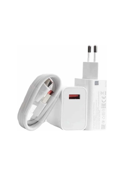Beyaz Ultra Plus Hızlı Şarj Seti Şarj Adaptörü Ve Kablosu 67w 17197471