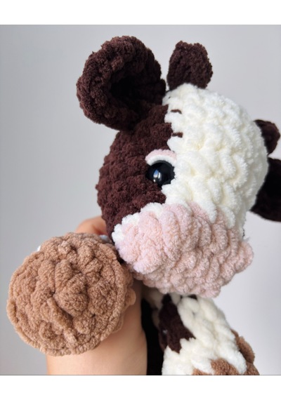 Brownie The Cow Uyku Arkadaşı Açık Kahverengi - Beyaz