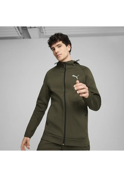 Puma Evostrıpe Full-zip Hoodie Yeşil Erkek Sweatshirt