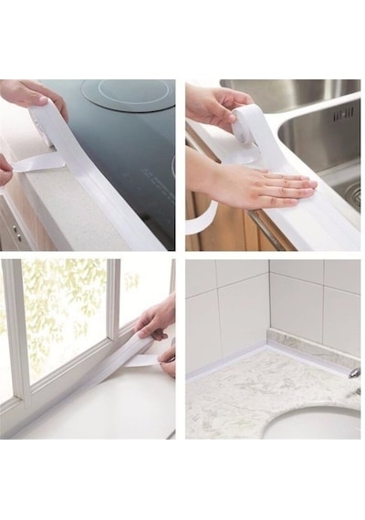 156 Gr Beyaz Su Sızdırmaz Lavabo Kenar Bandı 3.2m