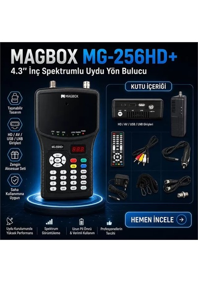 Sh Magbox Mg-256hd+ 4.3" İnç Spektrumlu Uydu Yön Bulucu Najmaddin