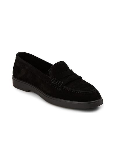 Deery Kadın Hakiki Süet Siyah Loafer Ayakkabı - 02038zsyhc02