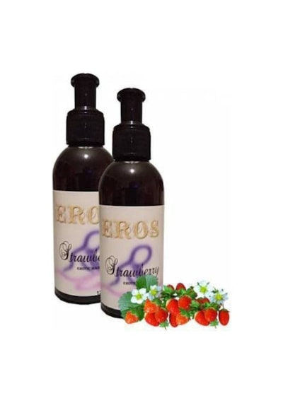 Eros Çilek Kokulu Masaj Yağı 2 Adet 120 Ml