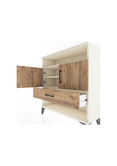 Arges Şifonyer 3 Raflı Tek Çekmeceli 2 Kapaklı 88x30x96 Aytaş... Aytaşı