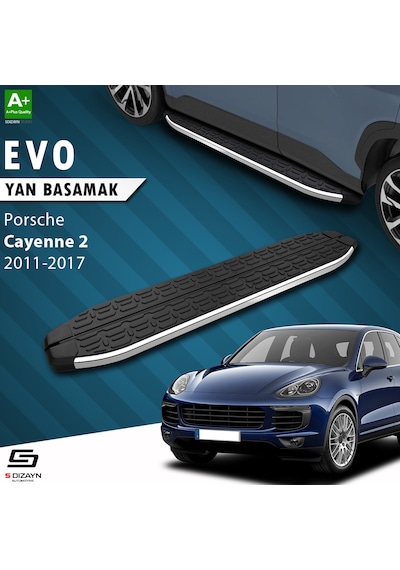 S-dizayn Porsche Cayenne 2 Evo Krom Yan Basamak 193 Cm 2011-2017