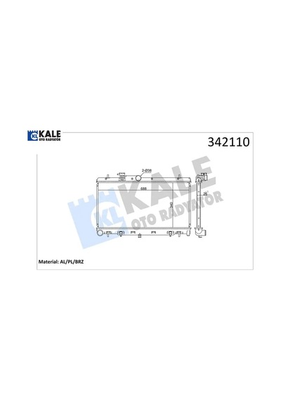 Radyatör Legacy Iv-outback Al-pl-brz Kale Radyatör 45111ag000/ 45111ag001/ 45111ag010