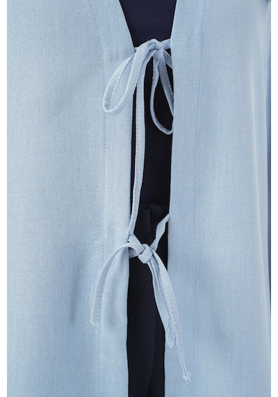 Bigdart Keten Tesettür Kimono 5968 - Mavi