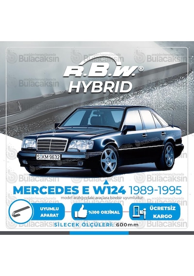 Mercedes E Serisi W124 Ön Silecek Takımı (1989-1995) RBW Hibrit