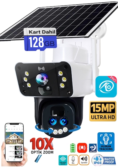 O-kam 3950 128gb 15mp 10x Optik Zoom Ultrahd 4g Solar Akıllı Güvenlik Kamerası