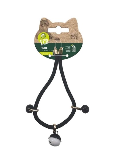 Pıxıe Kedi Boyun Zilli Tasması Black