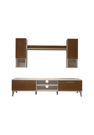 Decoraktiv Eko 5da Slm Dvd Silver Tv Ünitesi Tv Sehpası Beyaz - Ceviz