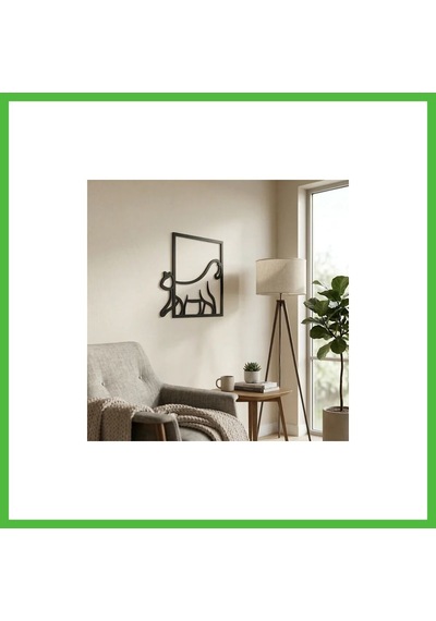 Vaveni Modern Kedi Duvar Tablosu Mdf Lazer Kesim Minimal Kedi Figürlü Duvar Süsü Şık Dekor Arz