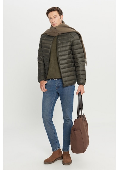 Ac&Co / Altınyıldız Classics Standart Fit Normal Kesim Dik Yaka Erkek Mont Haki