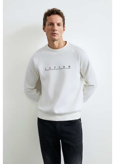 Lufian Cooper Erkek Sweatshirt Kırık Beyaz Kırık Beyaz 112030198100510