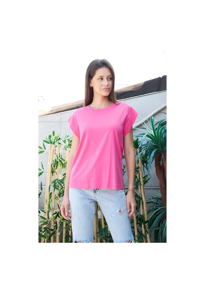 Jument Şık Likralı Span Kumaş Kolsuz Geniş Sıfır Yaka Düşük Omuzlu Basic Tshirt Bluz-fujya Fujya Jument Şık Likralı Span Kumaş Kolsuz Geniş Sıfır Yaka Düşük Omuzlu Basic Tshirt Bluz-fujya Fujya