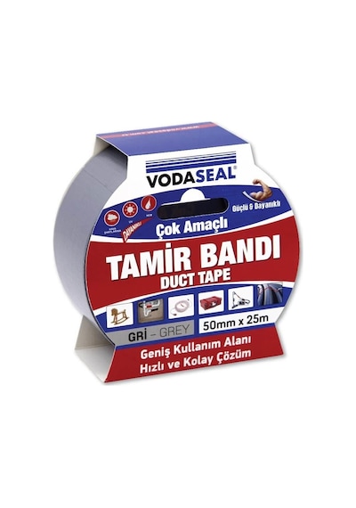 Duct Tape Tamir Bandı 50 Mm 25 Metre Gri