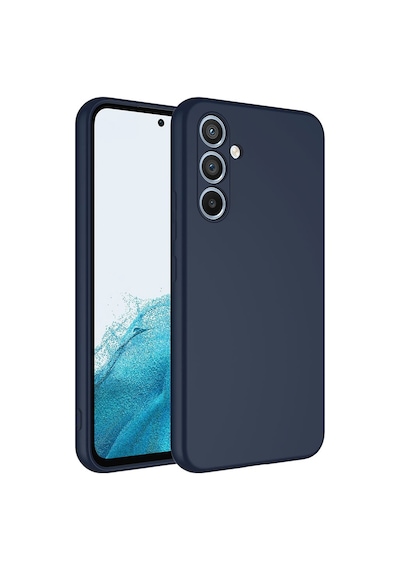 Noktaks - Samsung Uyumlu Galaxy A34 - Kılıf İçi Kadife Koruyucu Mara Lansman Kapak - Lacivert