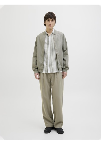 Jack & Jones Erkek Keten Karışımlı Gömlek - Summer - 12274913 Vetiver Jack & Jones Erkek Keten Karışımlı Gömlek - Summer - 12274913 Vetiver