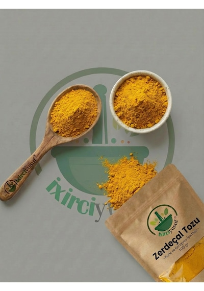 İxirciyusuf Zerdeçal Tozu Toz Zerdeçal Turmeric Powder Ground Turmeric Curcuma Longa Doğal Öğütülmüş 100 G