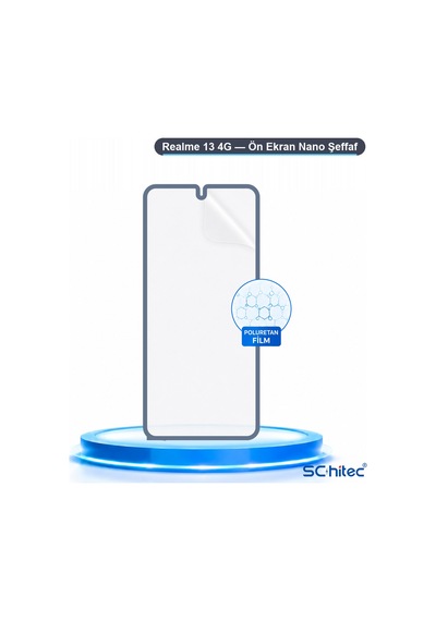 Realme 13 4g Uyumlu Ön Yüzey Nano Şeffaf Hidrojel Ekran Koruyucu 15343932