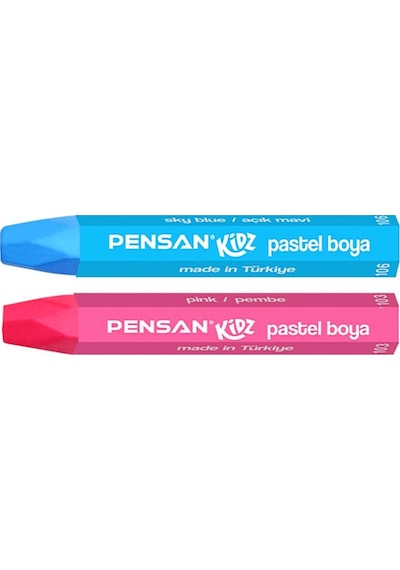 Kidz Karton Kutu Pastel Boya 24 Renk 24 Renk