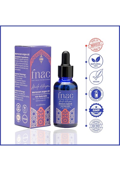 Lexroo %100 Saf Argan Yağı Saç & Cilt & Tırnak Bakım Yağı 30 Ml Cam Damlalık + Sprey Başlık