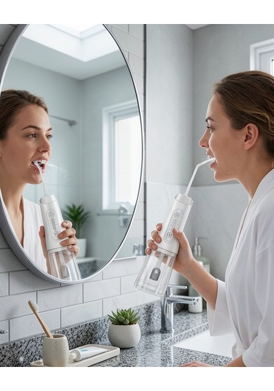 Kablosuz Ağız Duşu 320 Ml Ipx7 Su Geçirmez Uczzzamf11ağızduşubeyaz-2