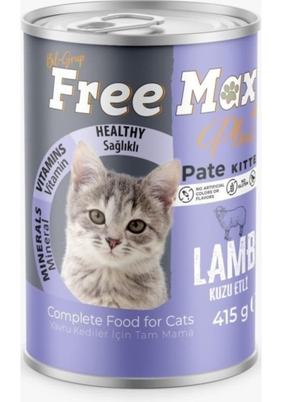 Free Max Kuzulu Kitten Yavru Kedi Konservesi Pate 415 Gr