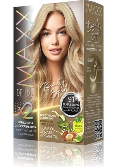 Beauty Expert Haır Color Keratin 'li 1 Kutu 2 X 50 Ml Sarısı 9.1