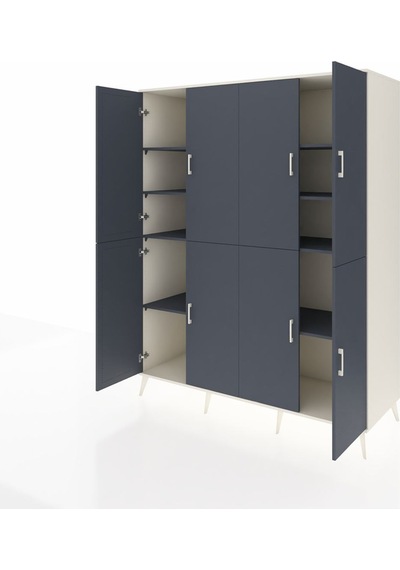 Kronos Gardrop 8 Raflı 8 Kapaklı 176x59x221 Aytaşı-antrasit Antrasit Kronos Gardrop 8 Raflı 8 Kapaklı 176x59x221 Aytaşı-antrasit Antrasit