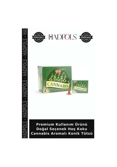Premium Kullanım Ürünü Doğal Seçenek Hoş Koku Cannabis Aromalı Konik Tütsü