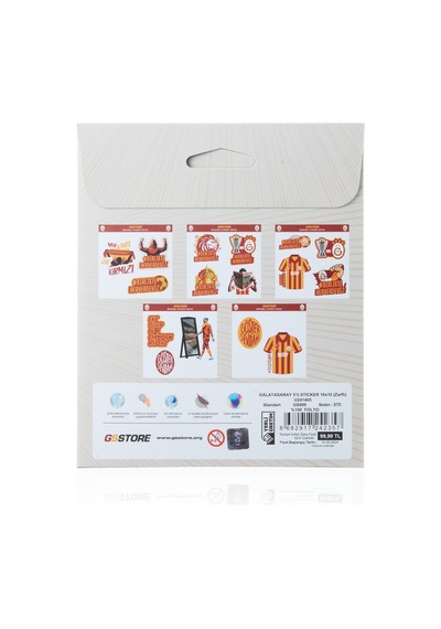 Galatasaray 5 Li Sticker 10 10 Zarflı U241405 981026