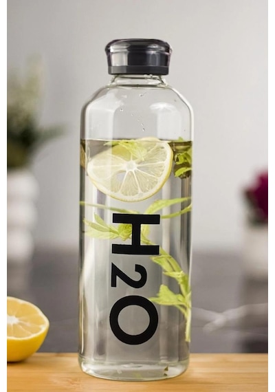 Borosilikat Cam Matara 1 Litre Siyah H2o81001 Diğer