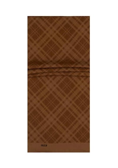 Aker Polyester Taba Şal 930 Ekose Desen Taba Taba