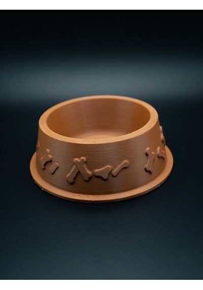 Kemik Desenli Mama Kabı 3d Baskı Kedi Köpek Mama Ve Su Kabı 12cm