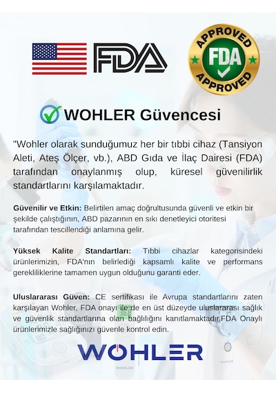 Wohler Değiştirilebilir Başlıklı Pilli Diş Fırçası Fda Onaylı Pilli